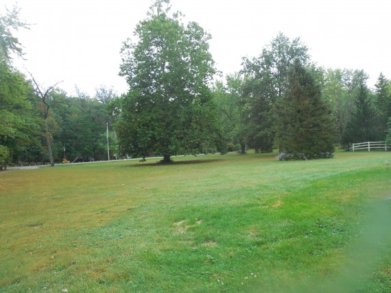 Looking from the front of the house toward Hunter Road