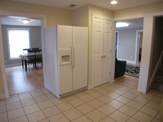 kitchen showing pantry closet