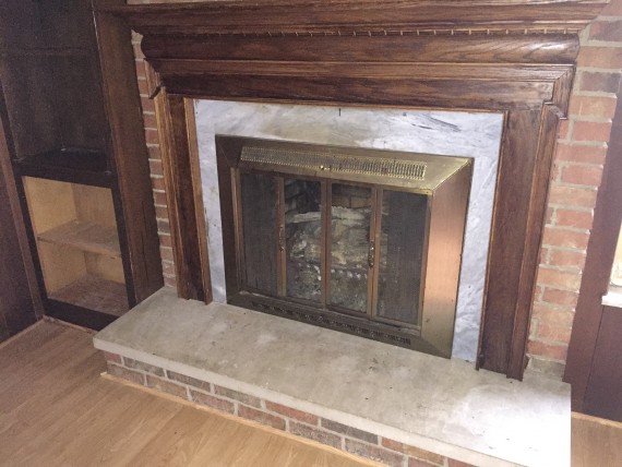Fireplace at 1635