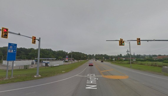 Looking South on 68