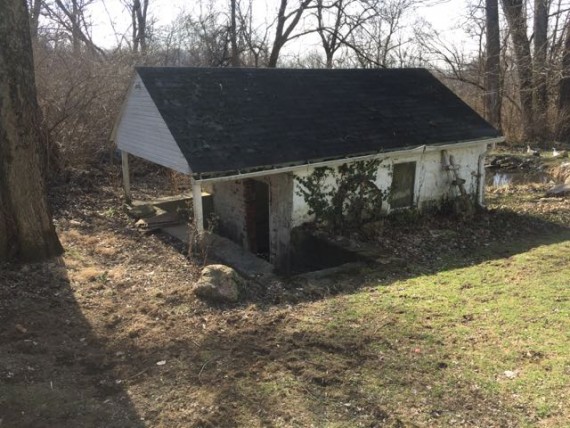 Old spring house on tract 3