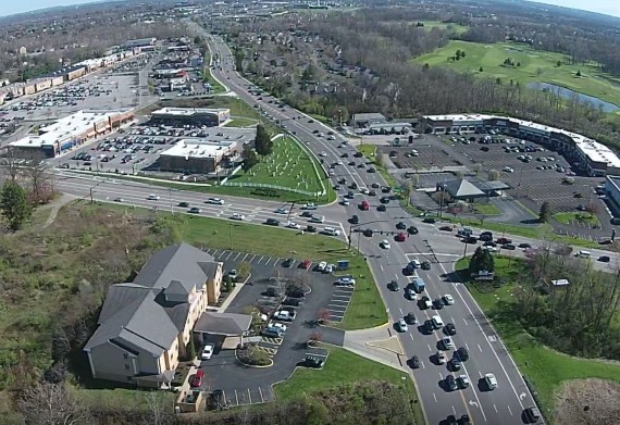 View from the property Looking S at 256 & 204