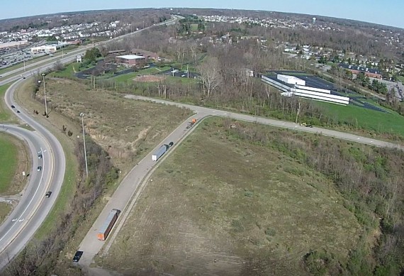 Aerial looking NE toward I-70