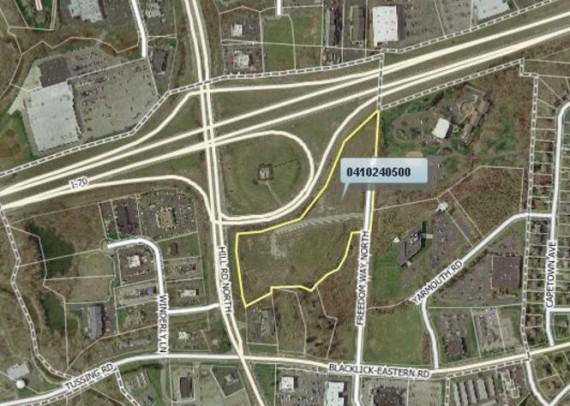 County GIS Aerial showing property outline