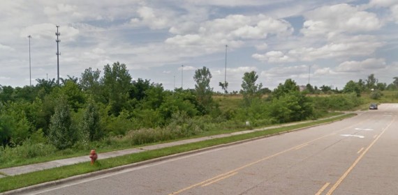 Frontage on Freedom Way showing Fire Hydrants.