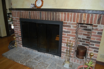 Fireplace in living room