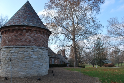 Turret and front of house