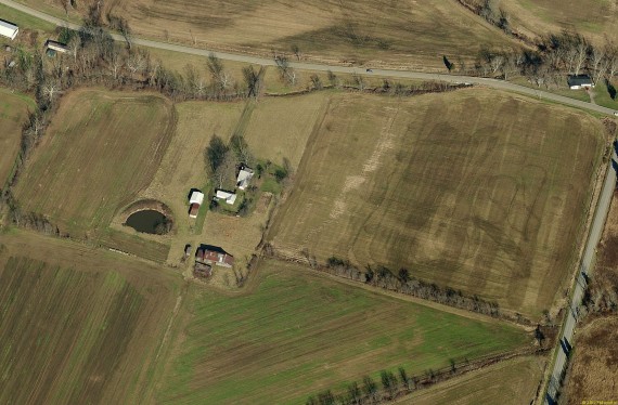 Aerial showing the North section of the farm