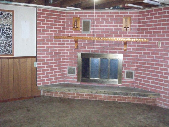 Basement Fireplace