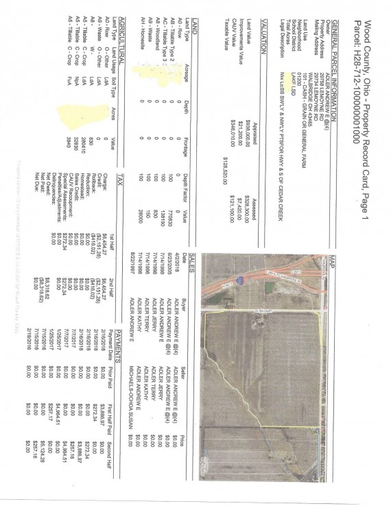 Past Real Estate Auction 29758 Lemoyne Rd