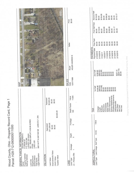 Past Real Estate Auction 29758 Lemoyne Rd