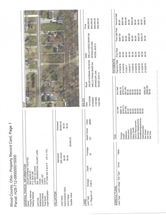 Past Real Estate Auction 29758 Lemoyne Rd