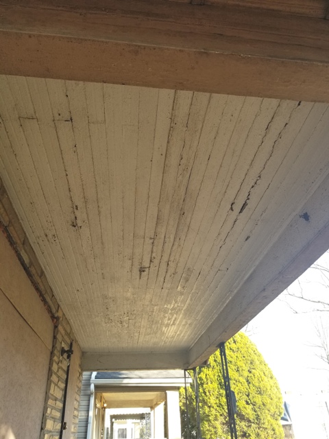 Front Porch Wood Ceiling
