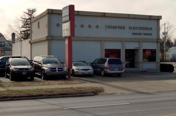 Retail Showroom Warehouse Building Facing Main Street