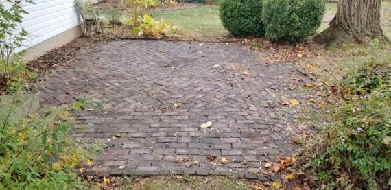 Back Yard Brick Patio