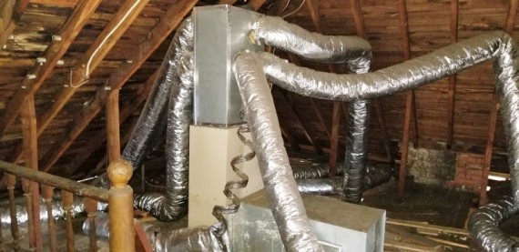 Attic Furnace Heat Distribution To All Upstairs Rooms