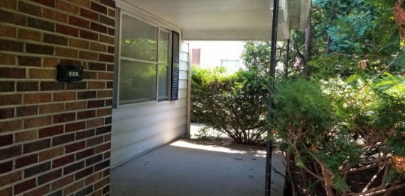 Large Secluded Covered Front Porch