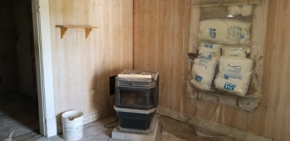 Pellet Stove in addition to a Propane Furnace