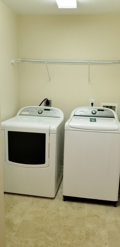 First Floor Laundry Room Off The Kitchen, Washer & Dryer Stay