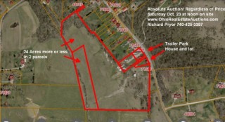 Absolute! 26 Acres, 5 parcels, 2 houses + Trailer Court