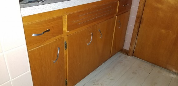 All Original 1960's Era Retro MCM Bath Room Sink Cabinets
