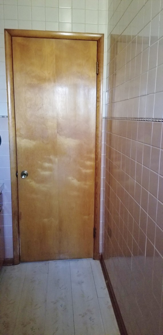 Bath Room Door & Bath Room Tile Walls