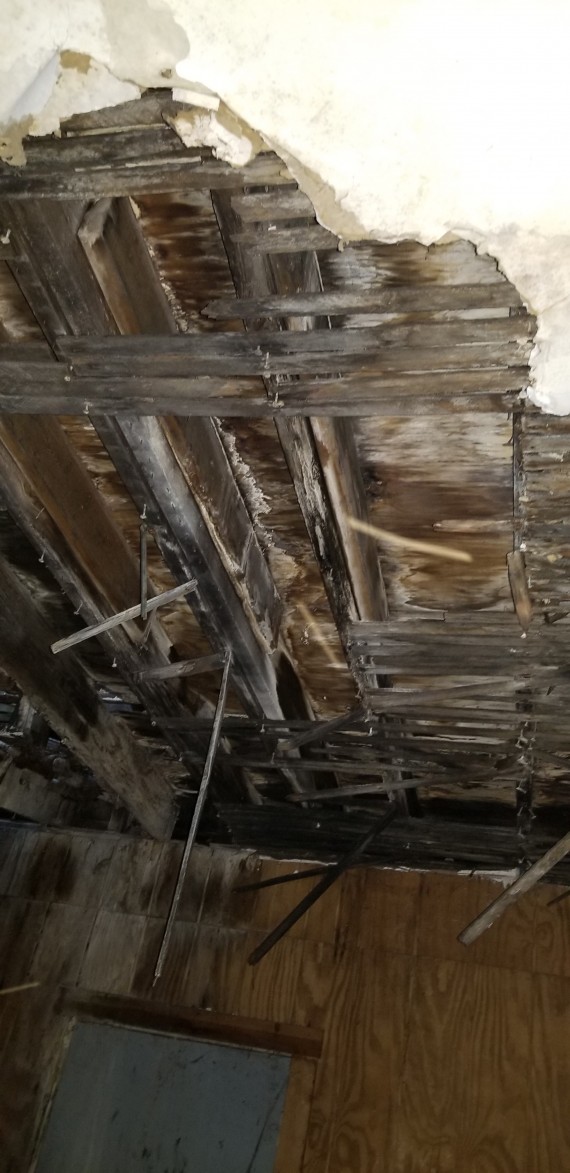 Water Intrusion Ceiling Damage From Damaged Roof
