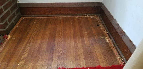 First Floor Original Hardwood Floors Under The Carpeting