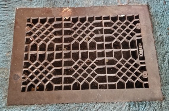 Vintage Metal Heating Floor Vents