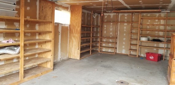 Two Car Garage Storage Shelves Galore