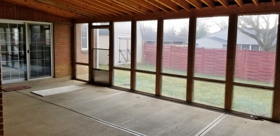 Your Choice Glass or Screen Enclosed Covered Patio