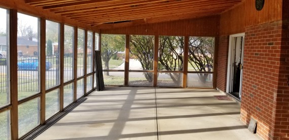 Your Choice Glass or Screened In Patio 