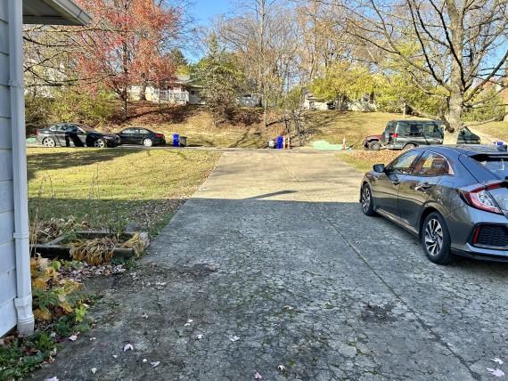 Nice Large Shared Concrete Driveway