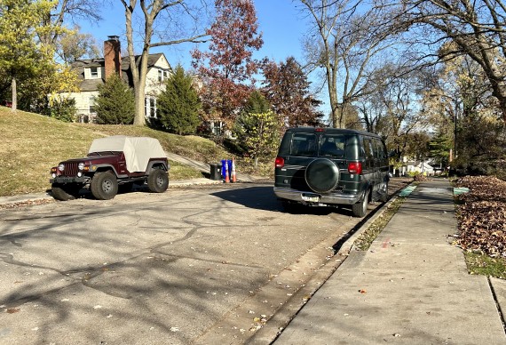 Safe Secure On-Street Parking Directly In Front On Bluff Ave