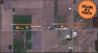 140 +/- Acres Farmland and 2 Houses