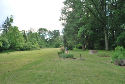 View from the house to the back of the property