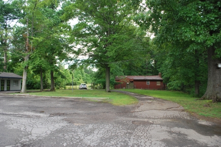 View from the motel area back to the house