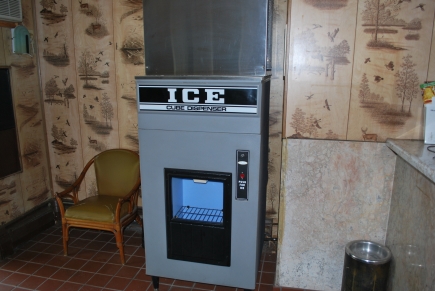 Ice machine in lobby