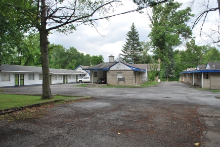 View from the house toward the motel