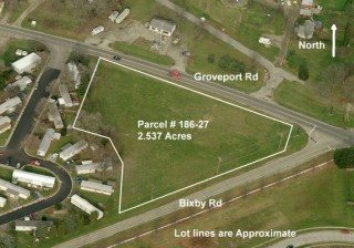 2.537 Acres of Vacant Commercial Land in Obetz