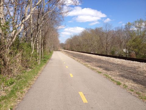 Bike path on rear of property