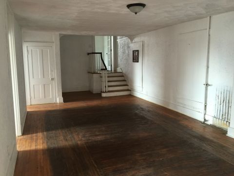 Hardwood floors upstairs of 142